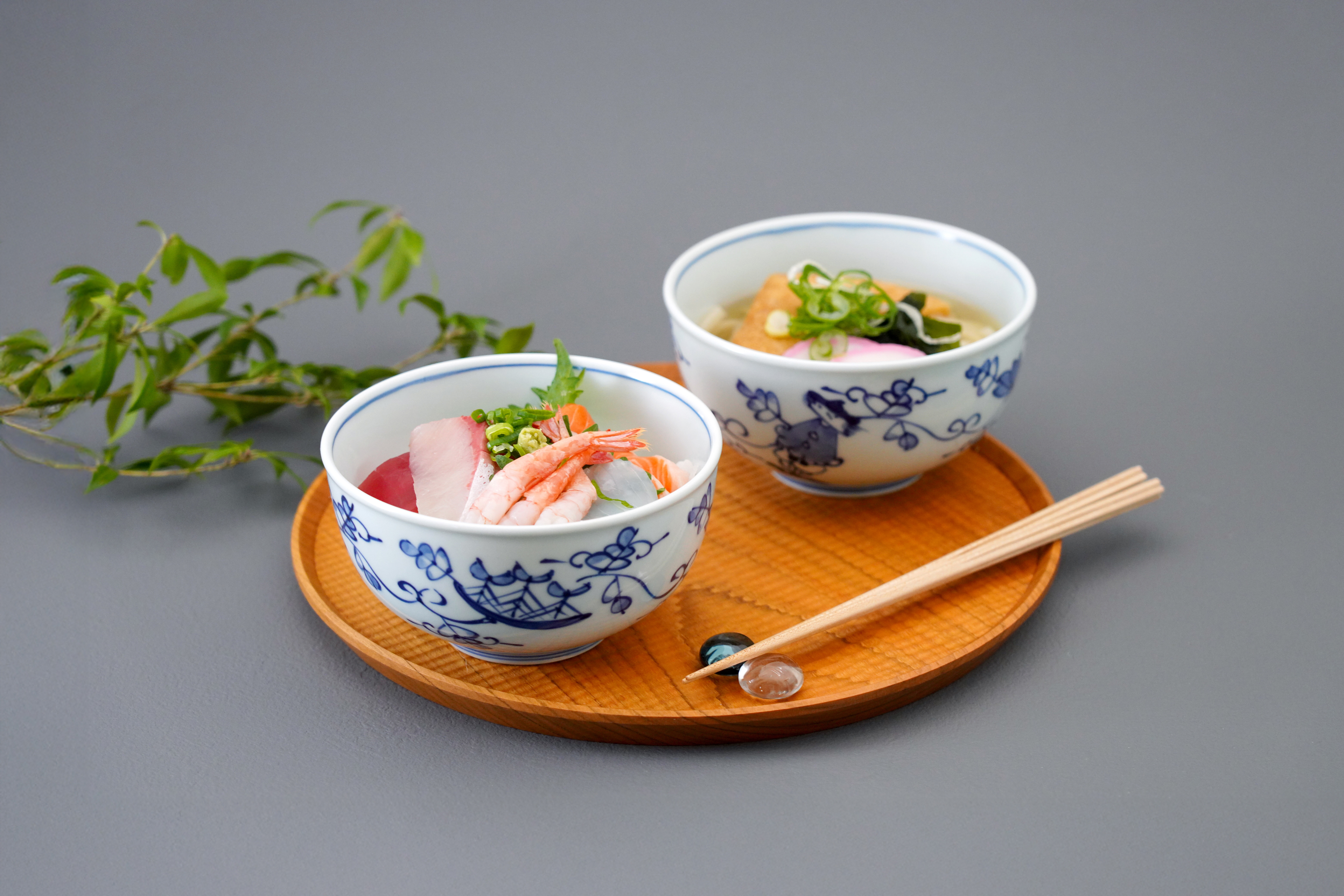 丈夫で使いやすいペアの丼2点セット