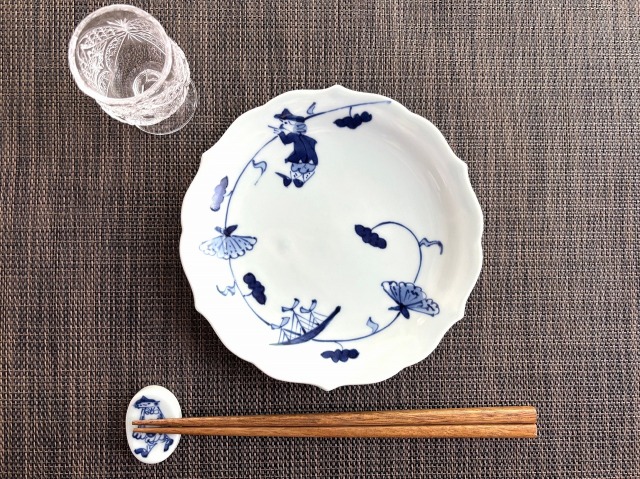 牡丹唐草異人桔梗渕台皿