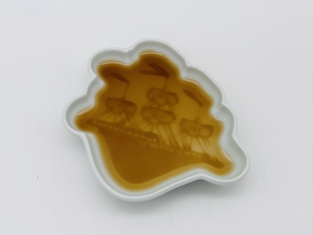 帆船 刻の小皿