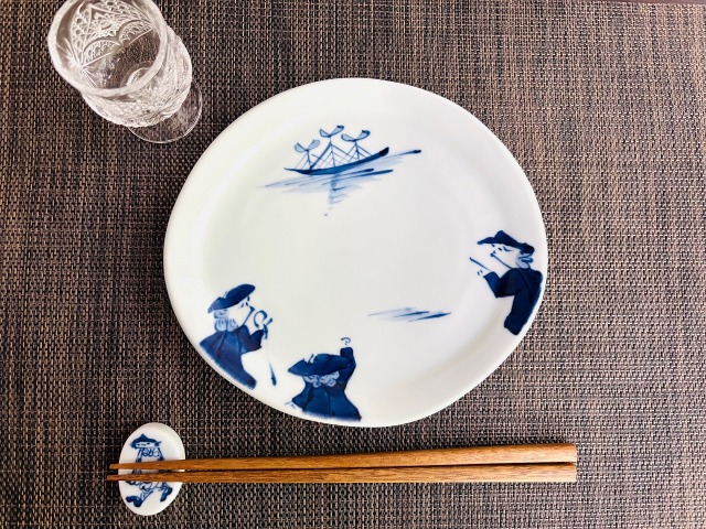 異人群切高台銘々皿