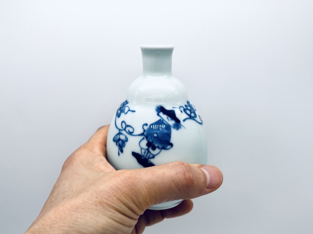 唐草異人段付一合徳利