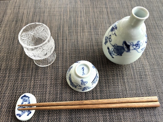 唐草異人段付一合徳利