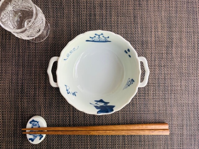 紅毛人耳付きスープ碗(小)