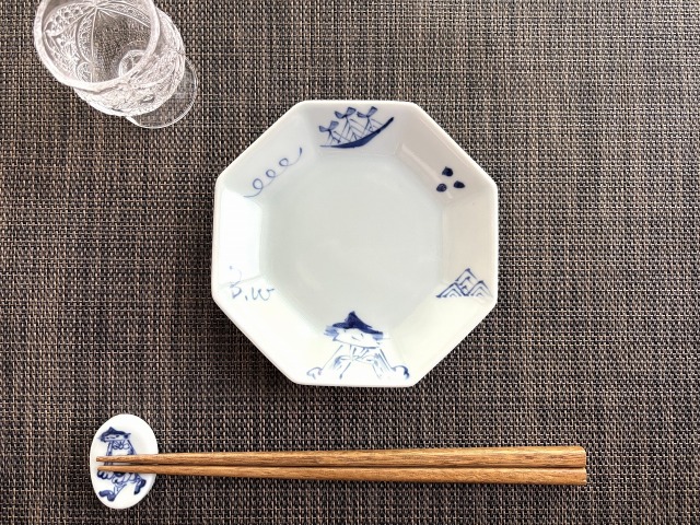 マント異人正八角銘々皿