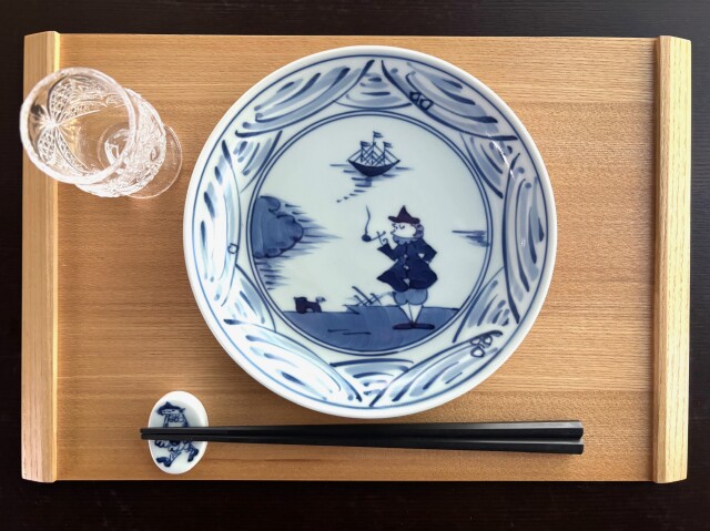 長崎紋玉渕6寸皿