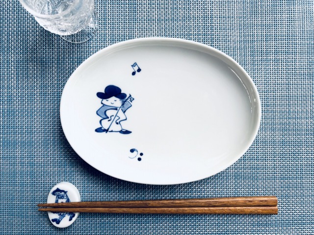 南蛮人音小判銘々皿ベース