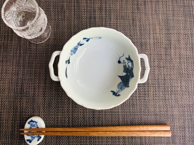 パイプ異人耳付 スープ碗(小)