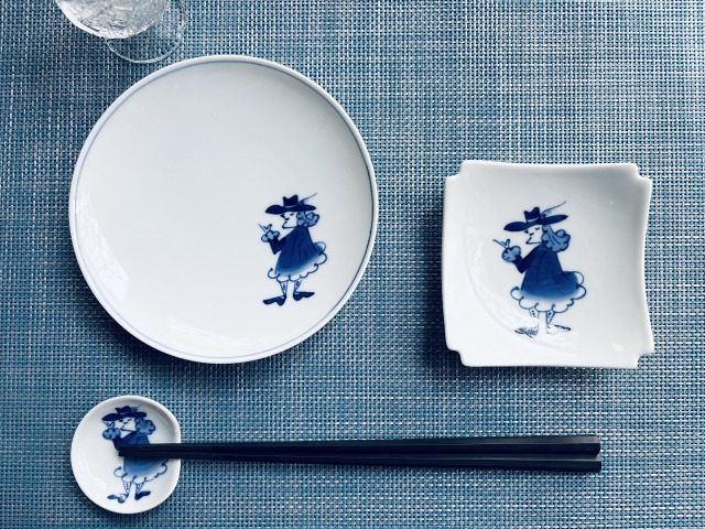 さすらい異人隅切小皿