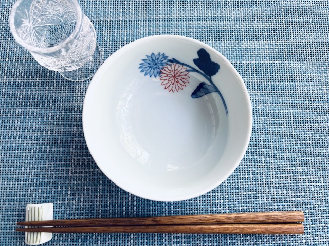 染錦菊紋取鉢