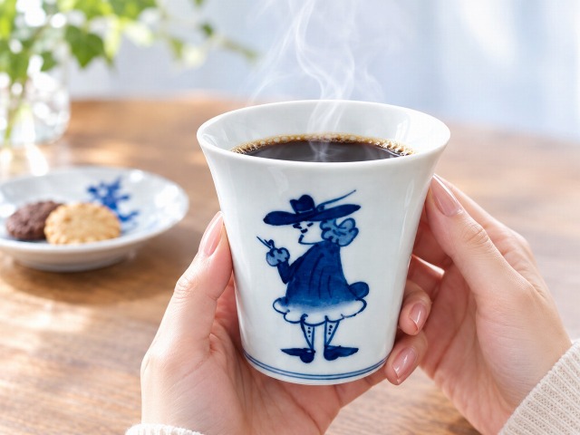 さすらい異人反フリーカップしん窯青花 限定商品