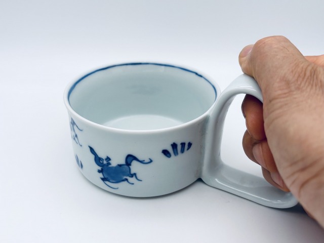 馬絵倒れにくいスープカップ(小)