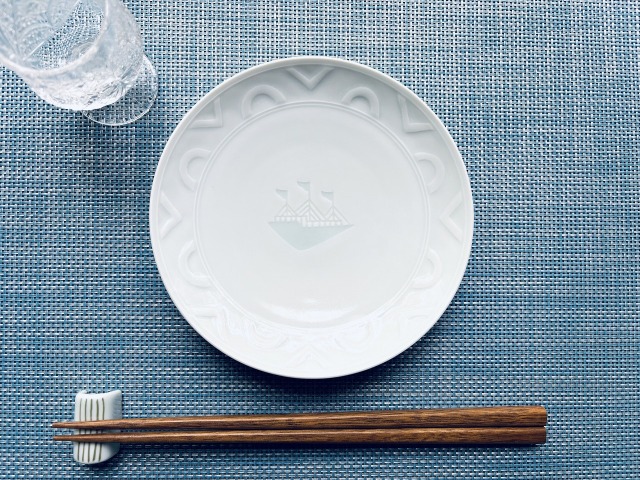 陽刻VOC帆船丸皿