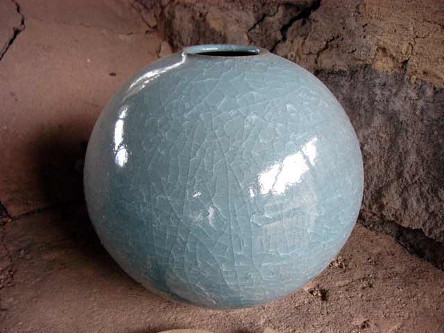 伝統工芸士 梶原茂正 花瓶 有田焼・しん窯 青花・源右衛門 梶原茂正