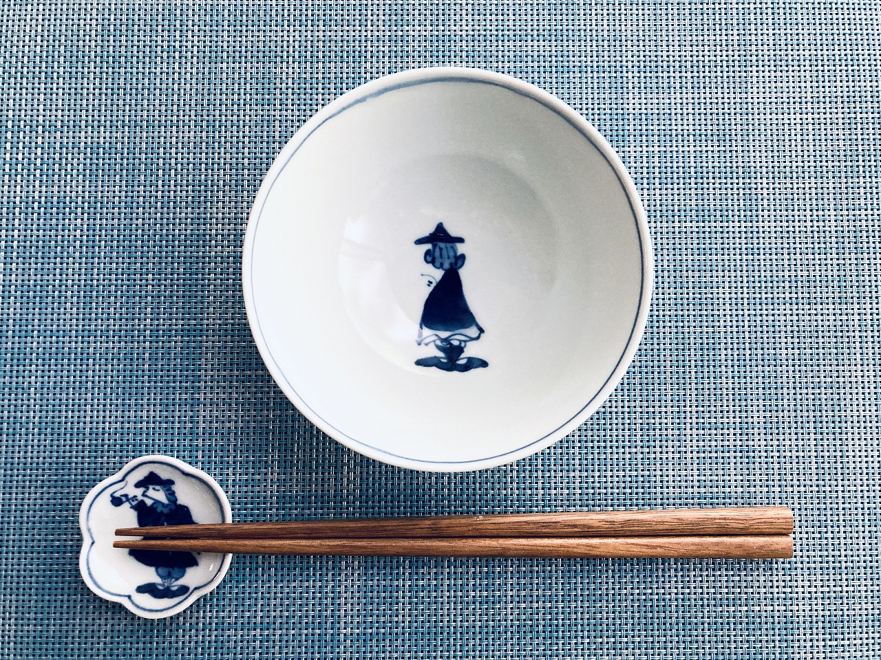 ☆しん窯青花☆飯碗4客NO26NO9NO11まとめ出品 ☆しん窯青花☆